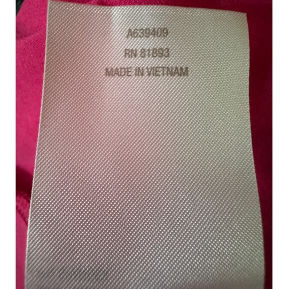 Attitudes by Renee Como Jersey Knit Fringe Cardigan Lipstick Pink X-Small NWT - Picture 14 of 15